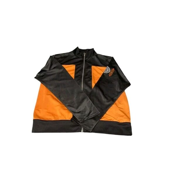 Naruto Shippuden Other - Naruto Shippuden Black, Orange, Red Zip-Up Jacket Large Manga Men's Teen's